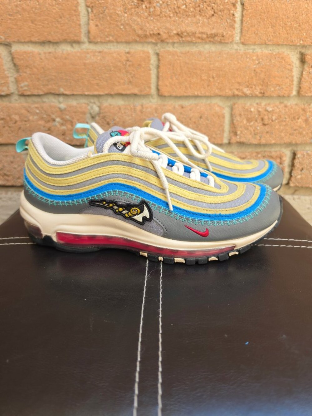 Nike Air Max 97 GS Air Sprung Iron Grey Sz 7Y (Women's 8.5 / Men's 7) DN4381-001